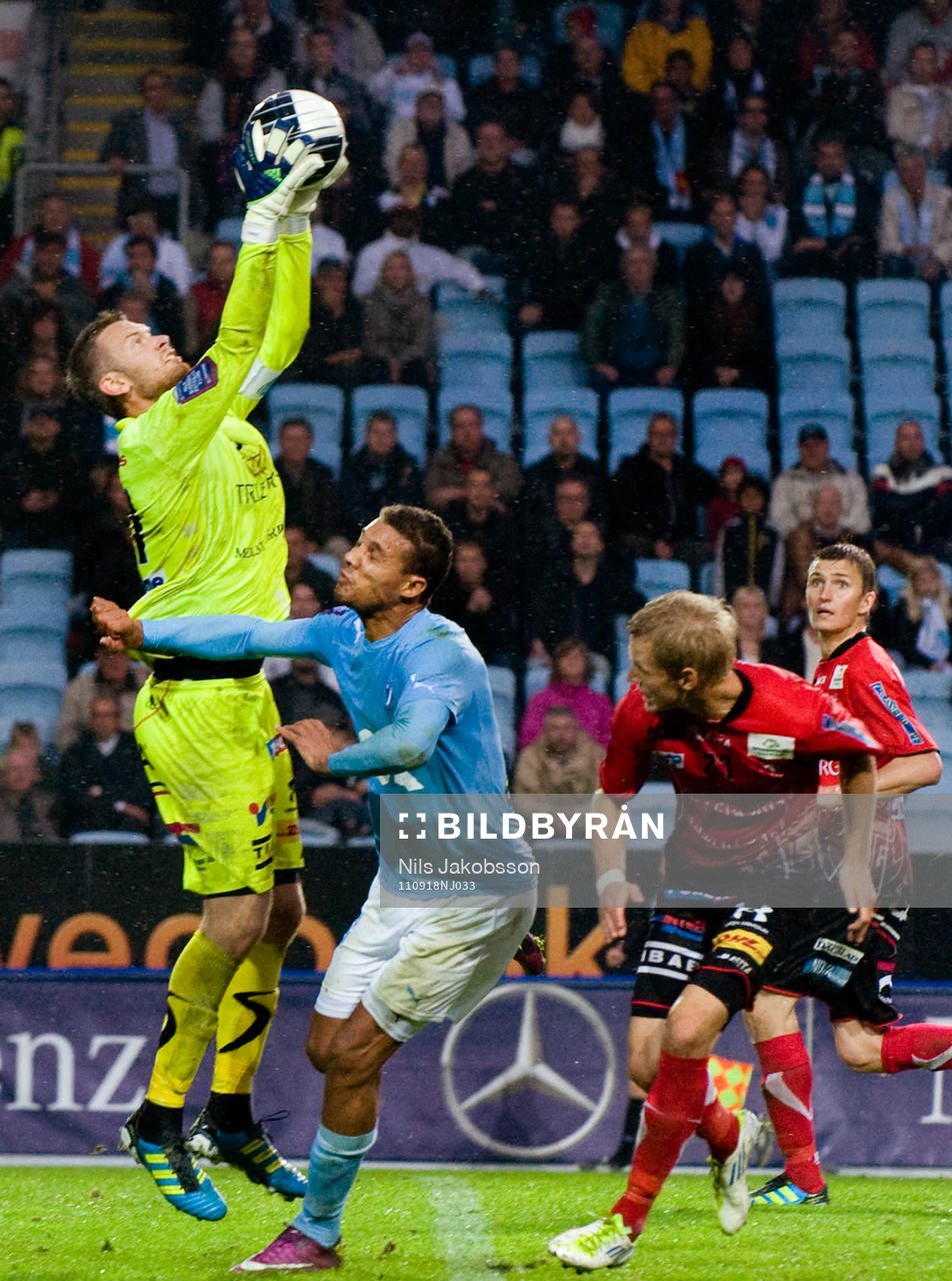 Viktor Noring, målvakt, Trelleborg når före Mathias