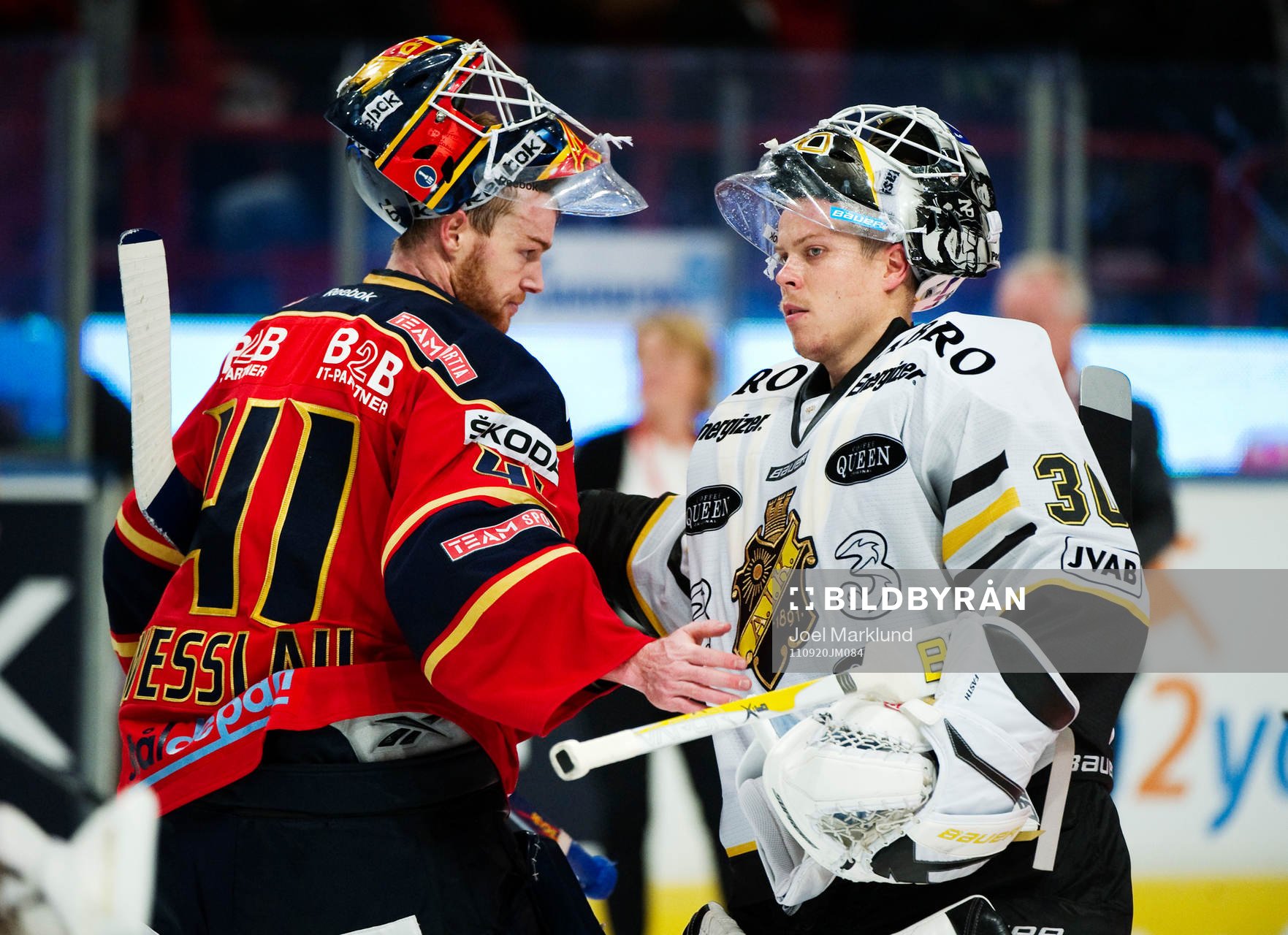 Gustaf Wesslau, målvakt, Djurgården, och Viktor Fasth,