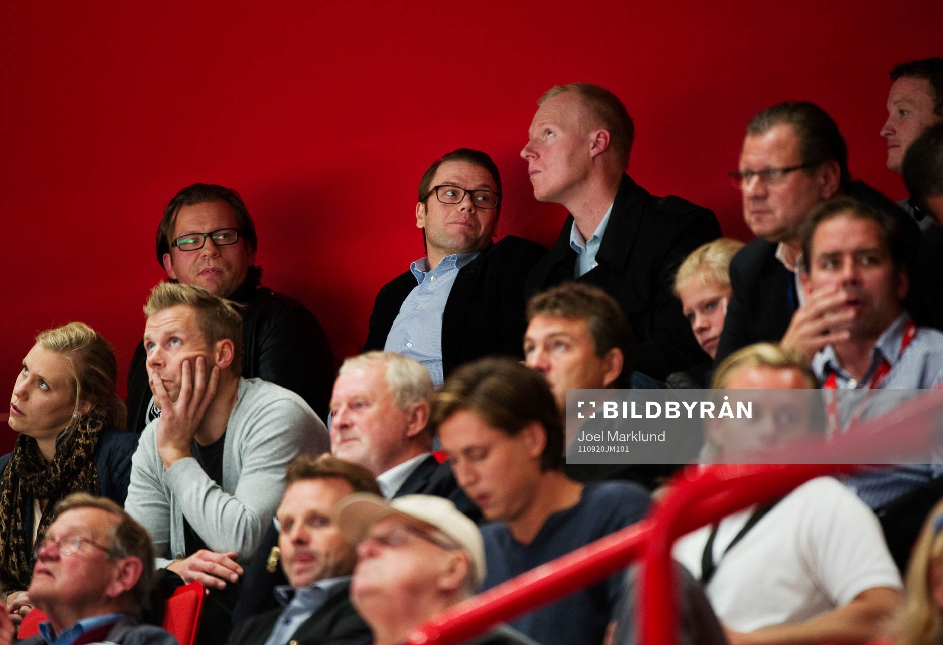 Prins Daniel Westling närvarade på matchen