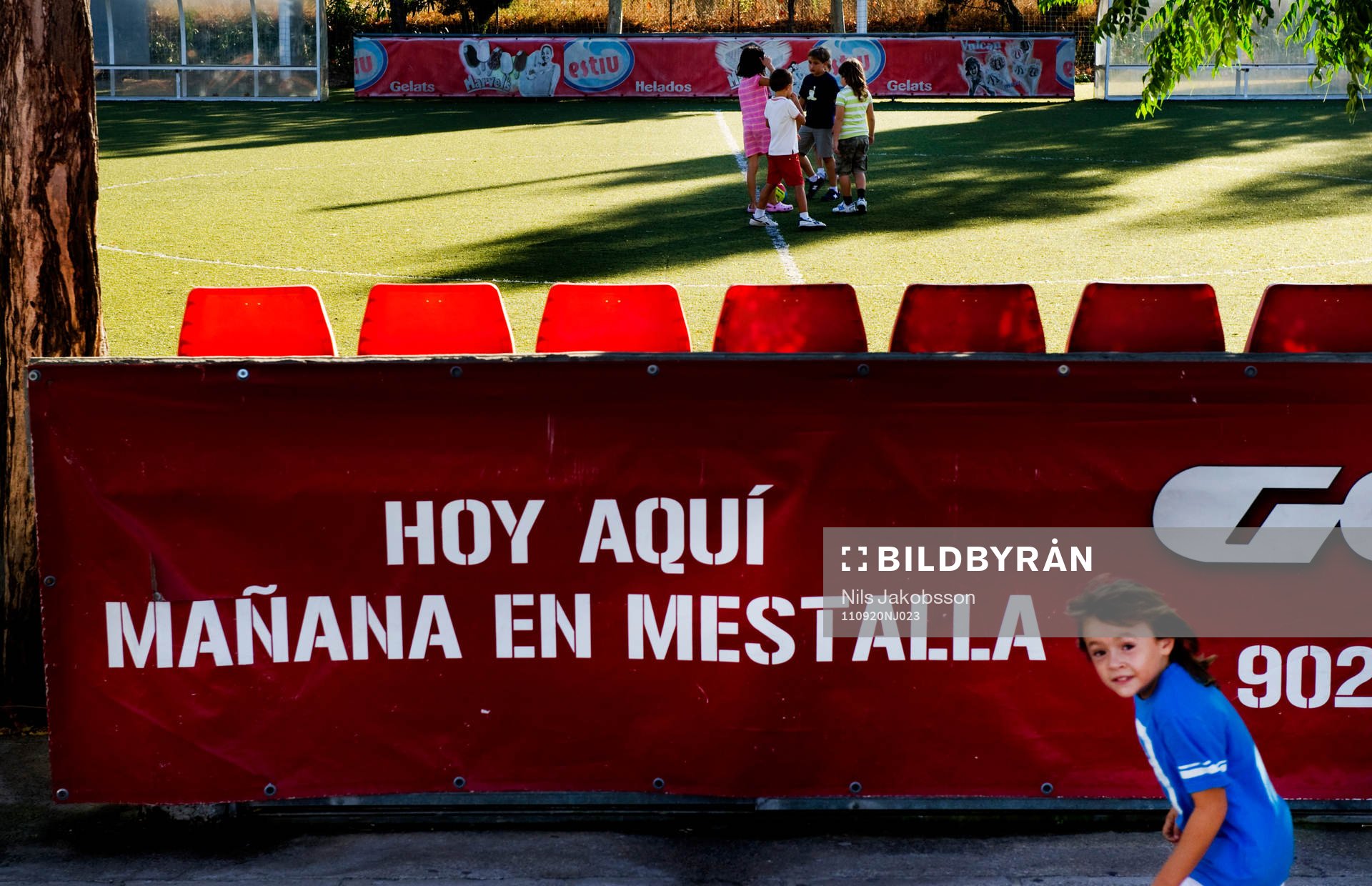 Ungdomsakademin är en viktig del i Valencia, på skylten