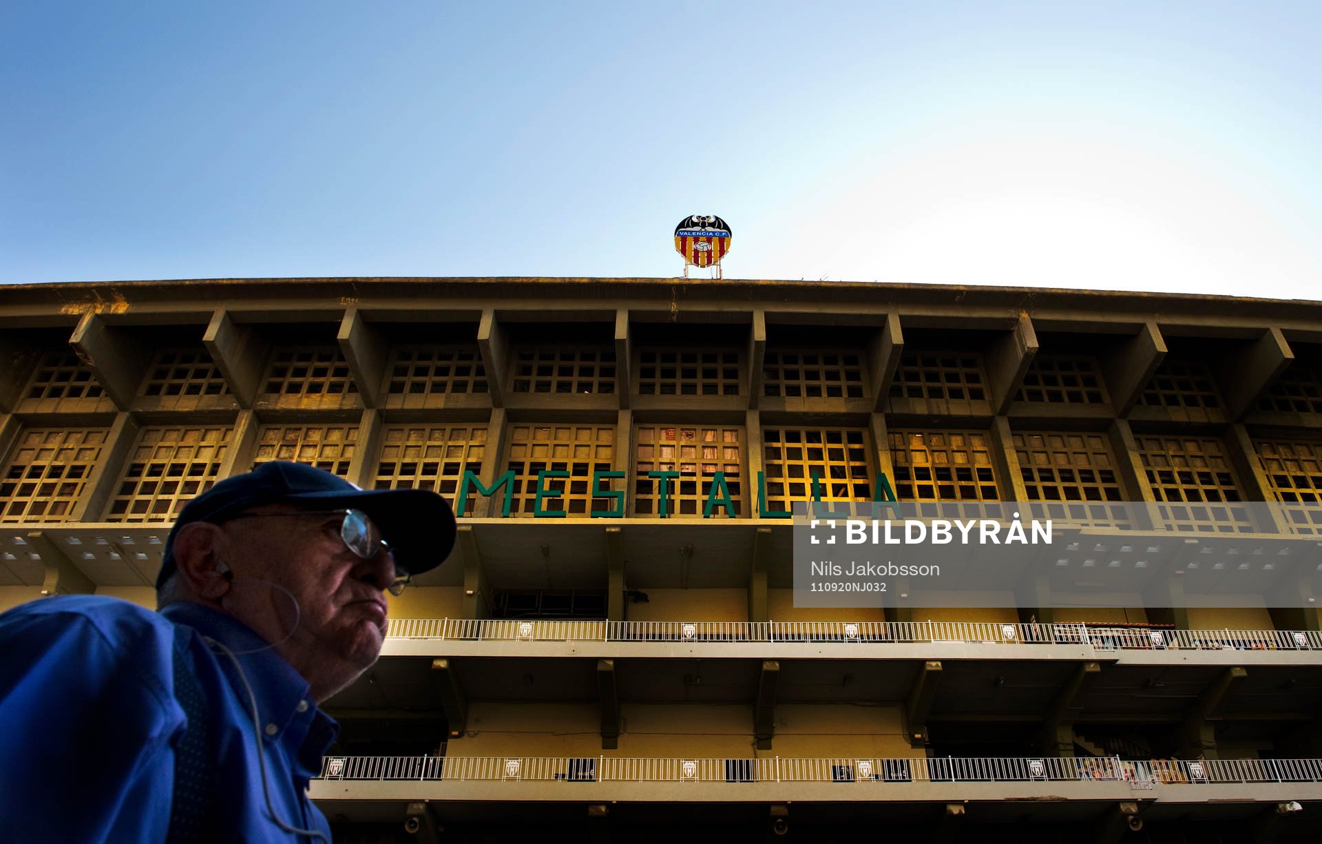 Mestalla Stadion sedd utifrån