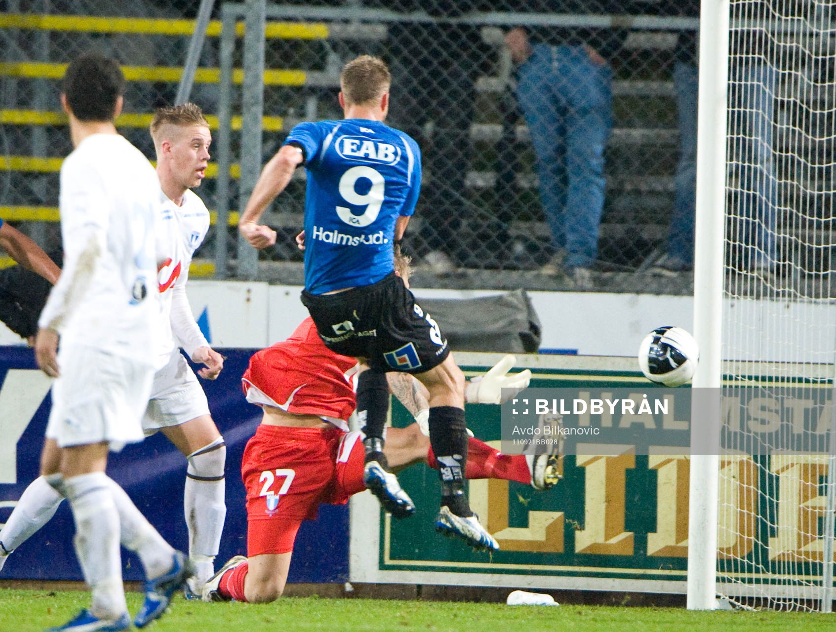 Joel Johansson, Halmstad, skjuter in tröstmålet