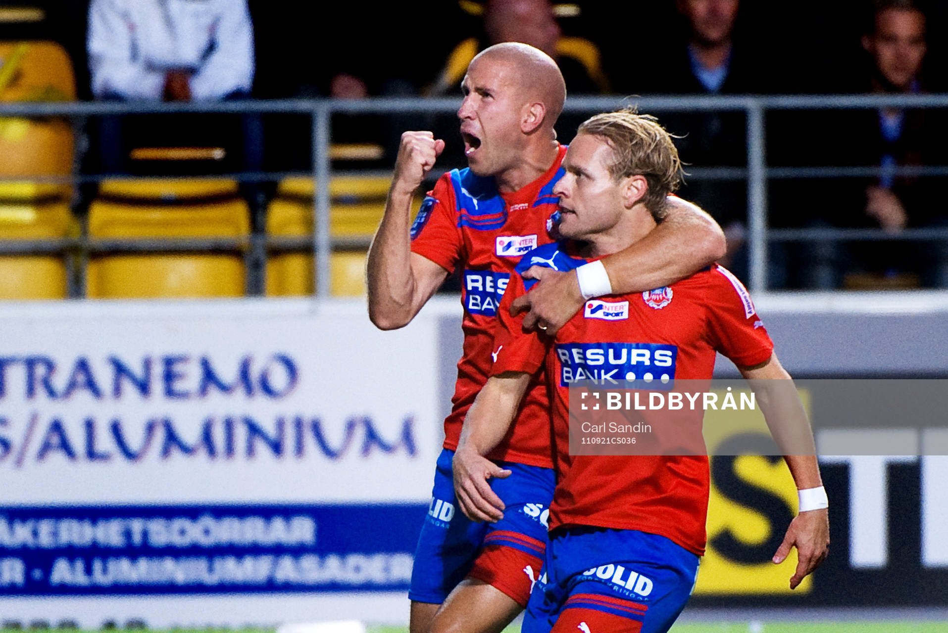 Mattias Lindström, Erik Sundin, Helsingborg, jubel