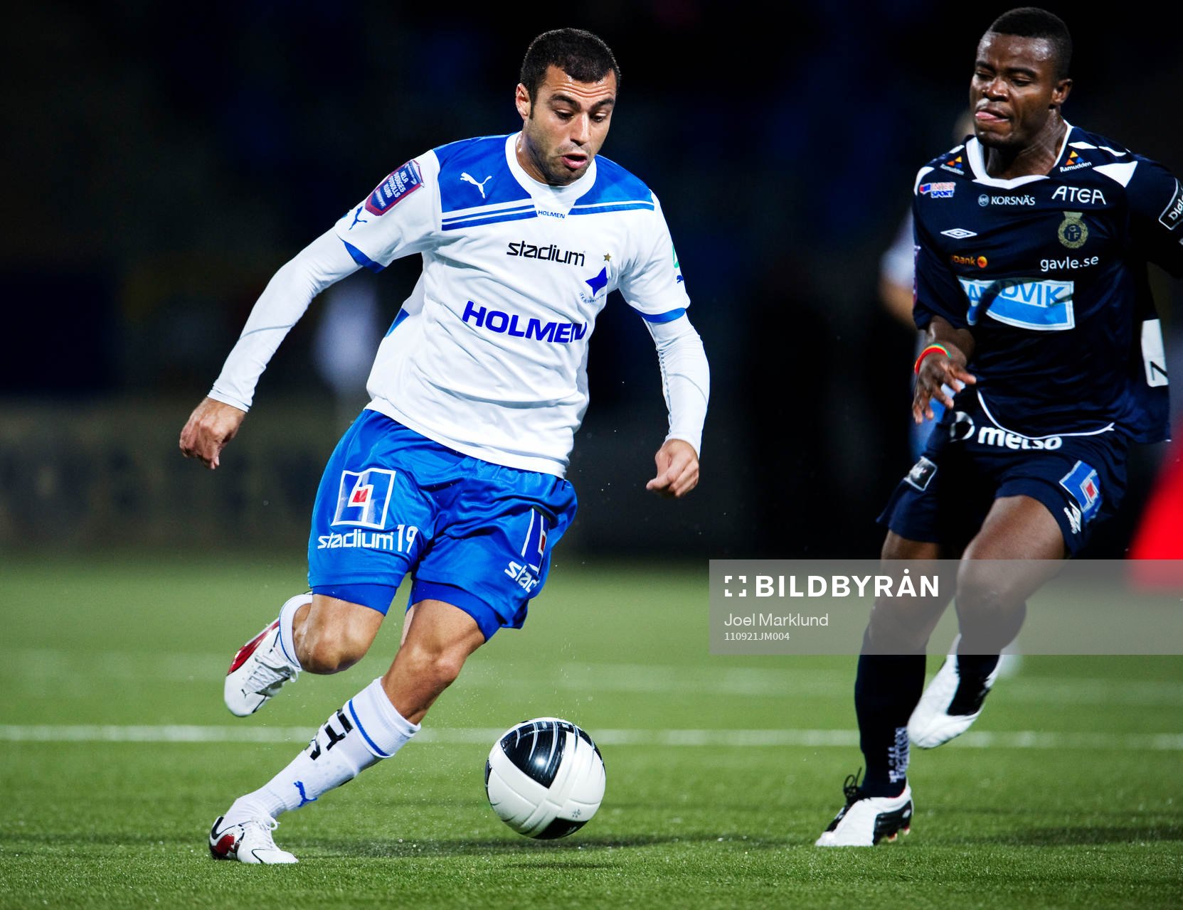 Imad Khalili, Norrköping, och Zakaria Abdullai, Gefle