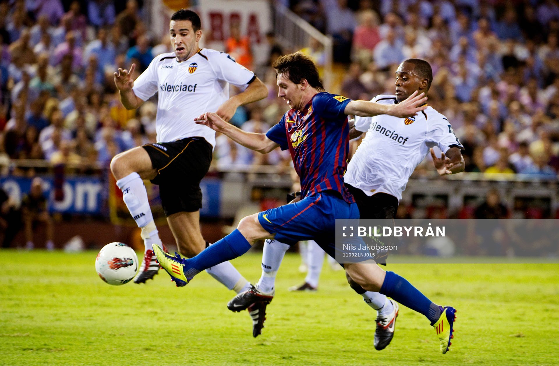 Adil Rami, Luis Miguel, Valencia, Lionel Messi, Barcelona