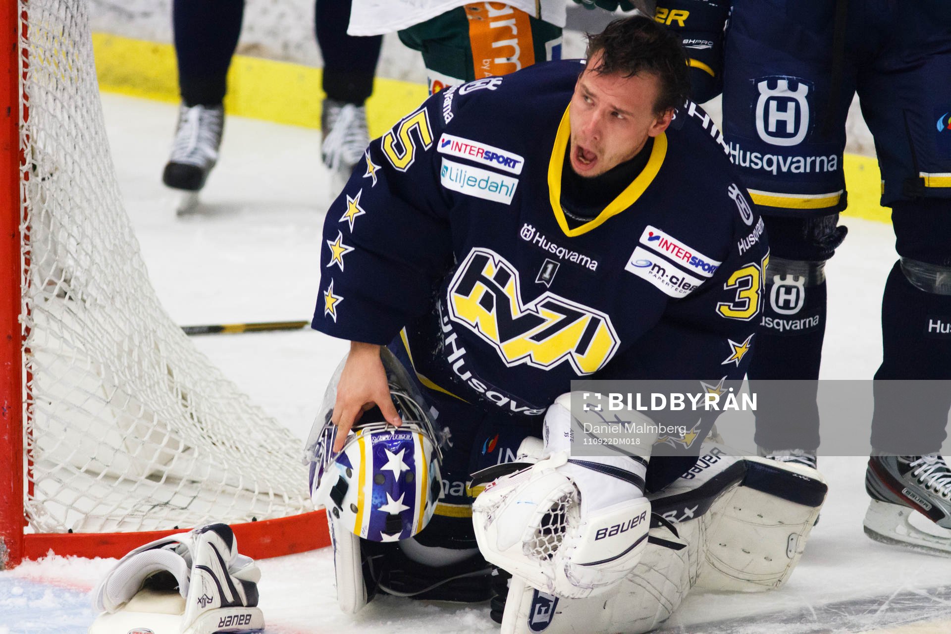Andreas Andersson, målvakt, HV71 var upprörd