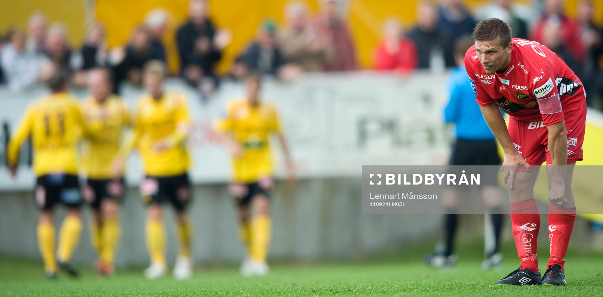 2-0, Mjällby jubel i bakgrunden, Anders Svensson,