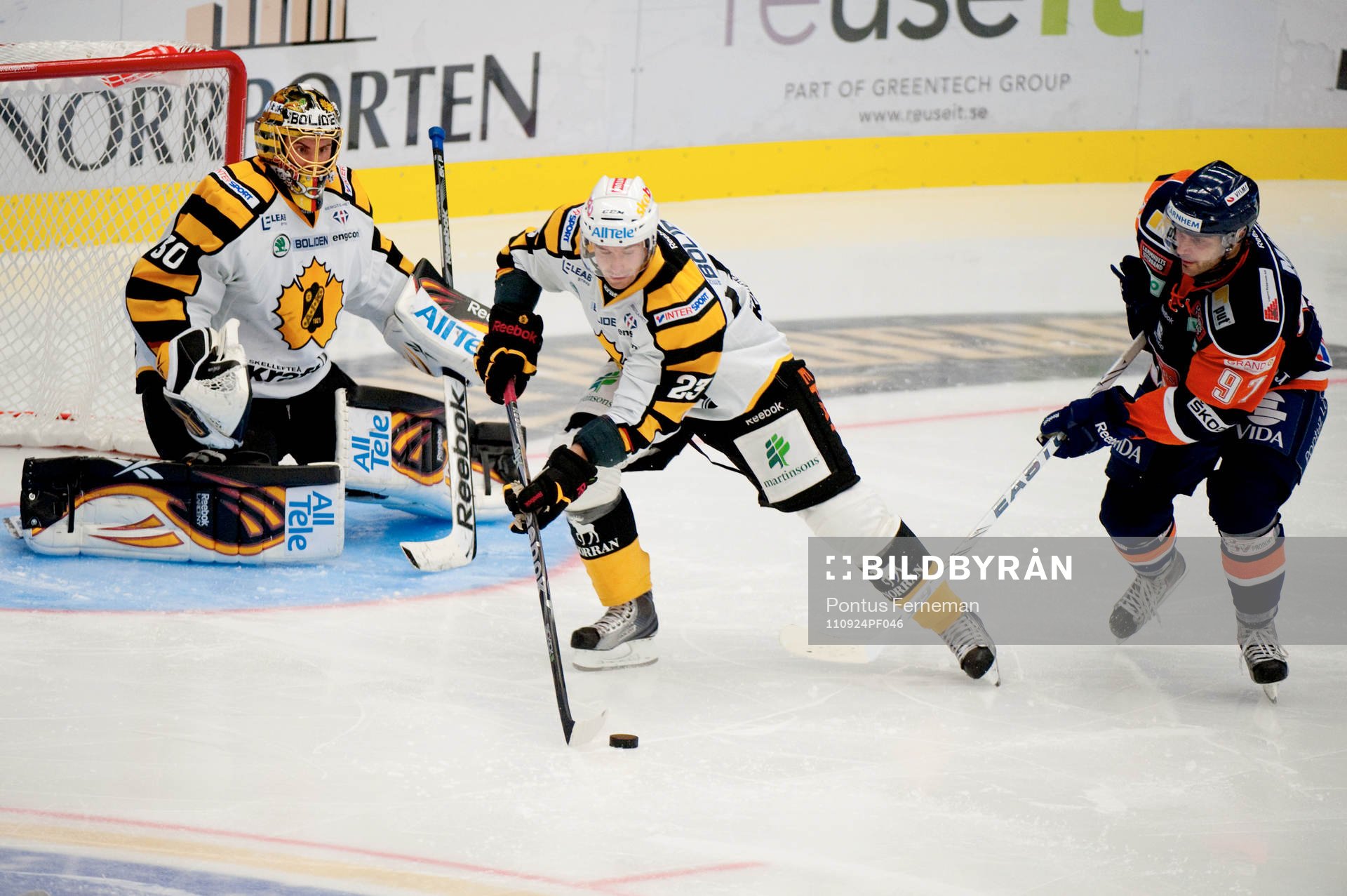Joacim Eriksson, målvakt, Tomas Skogs, Skellefteå, Josh