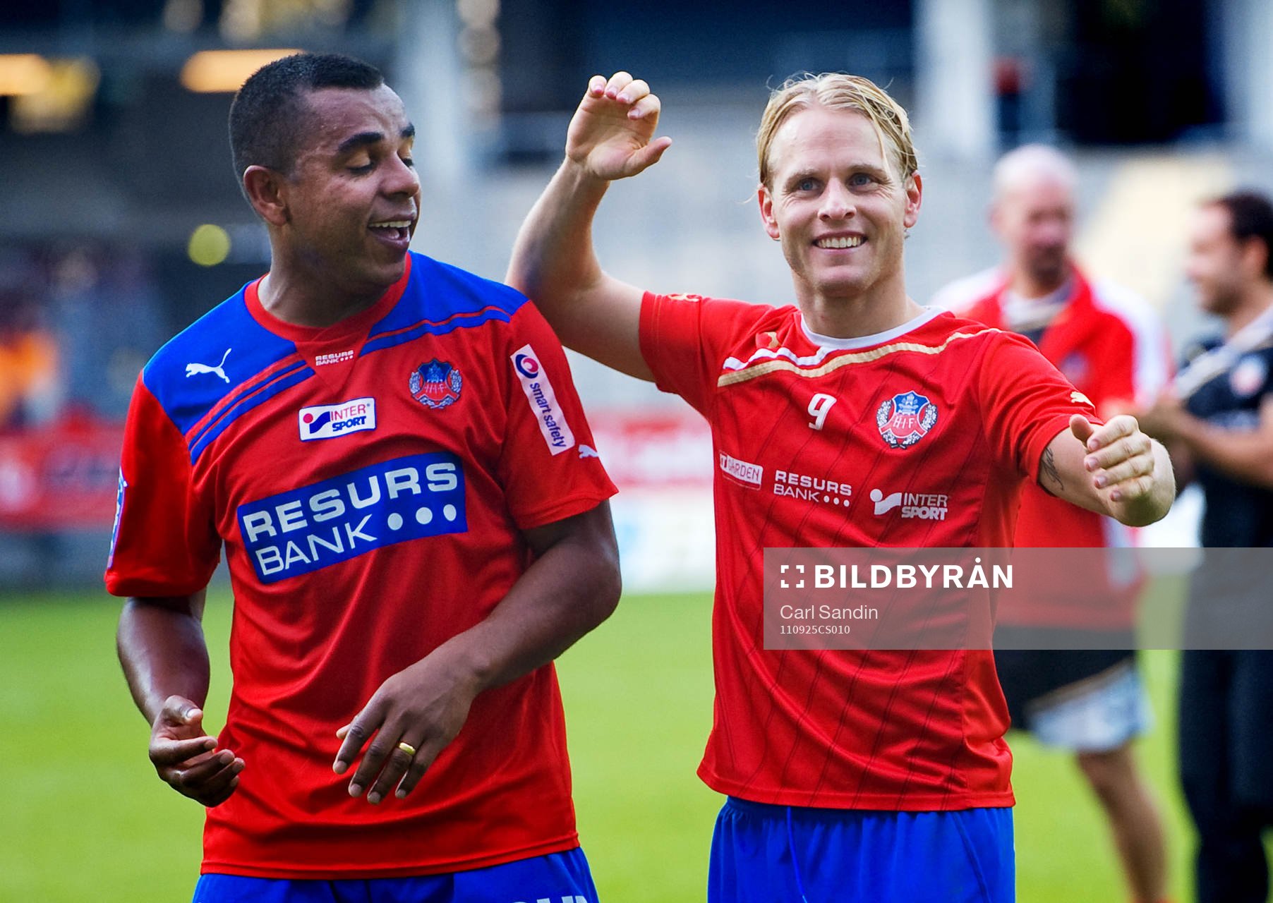 Álvaro Santos, Helsingborg, Erik Sundin, Helsingborg, jubel
