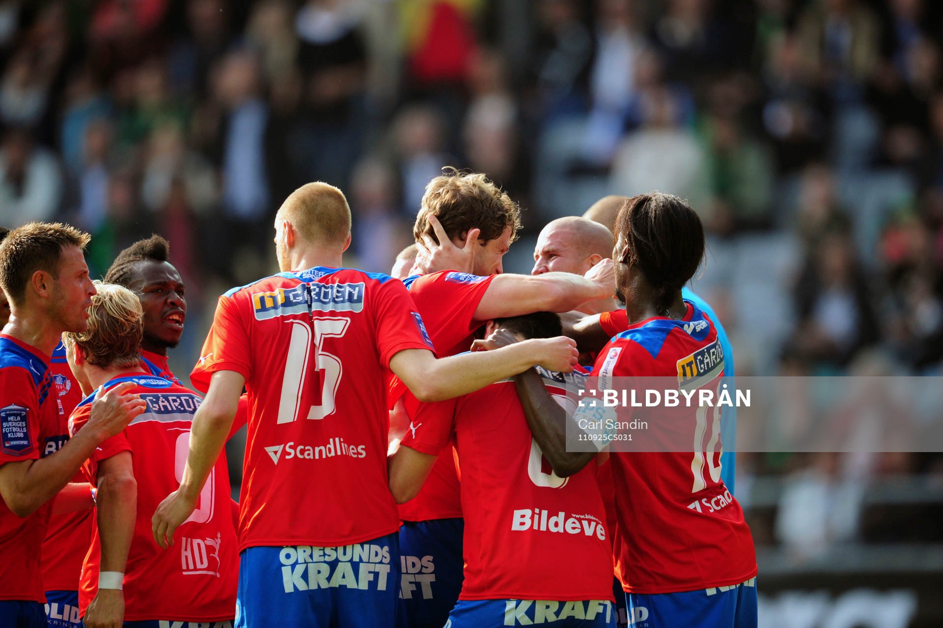 Indirekt frispark till Helsingborg vilken Erlend Hanstveit