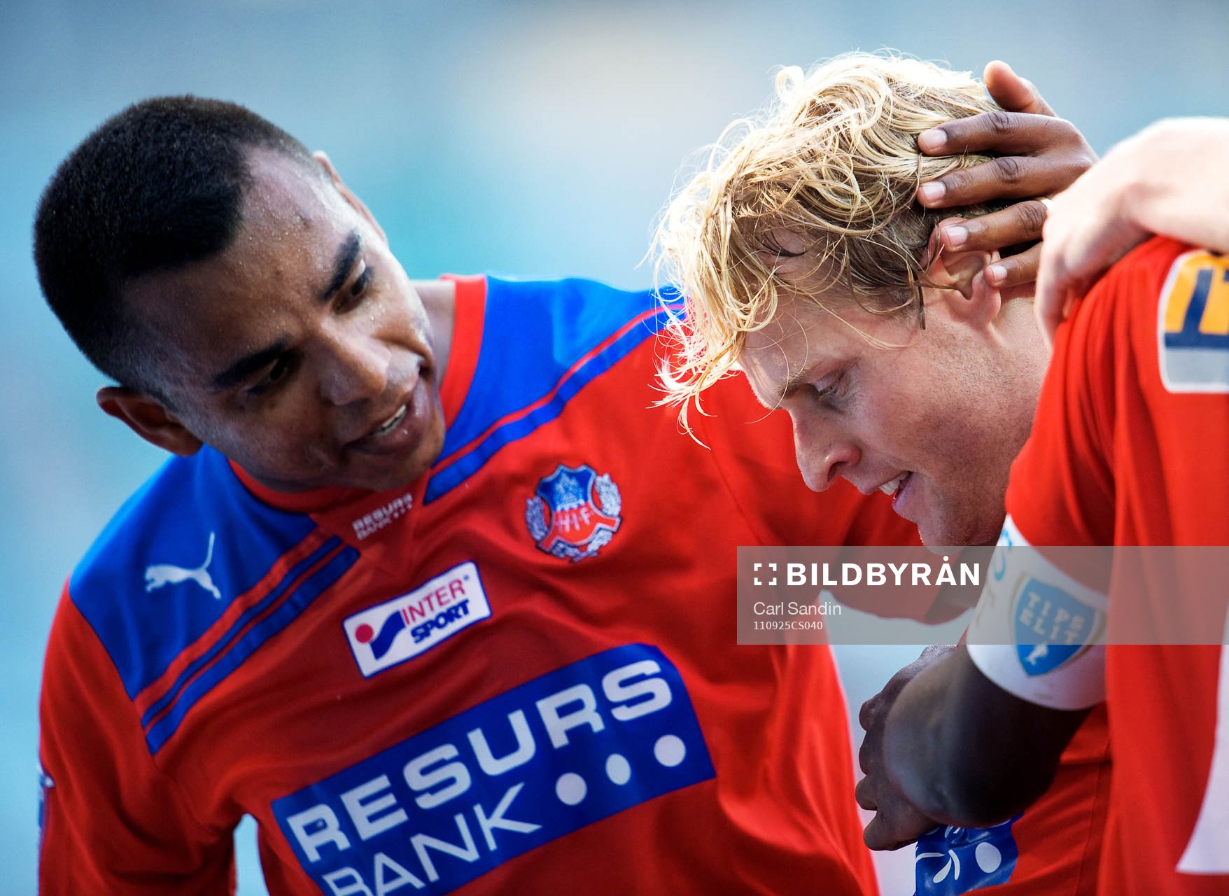 Álvaro Santos, Erik Sundin, Helsingborg, jubel