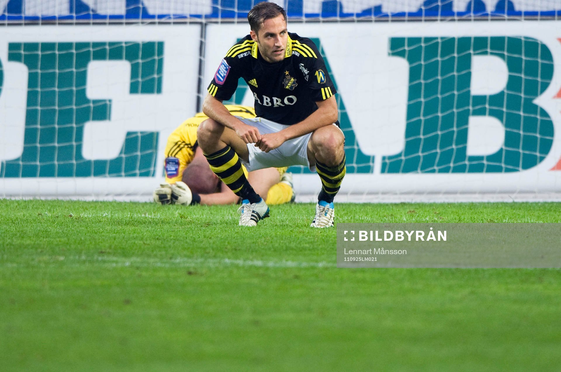 Depp, AIK, målskytten Niklas Backman och målvakt Ivan