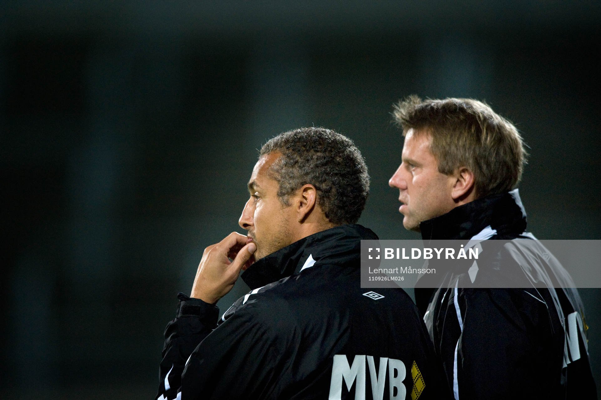 Henrik Larsson, tränare och Hans Eklund, assisterande