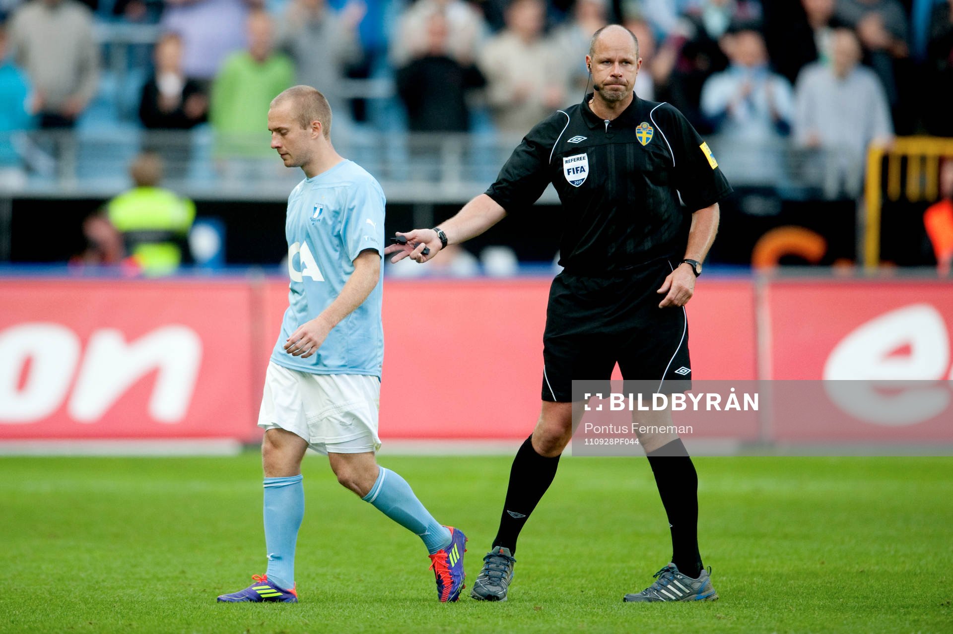 Daniel Larsson, Malmö FF, Martin Hansson, domare