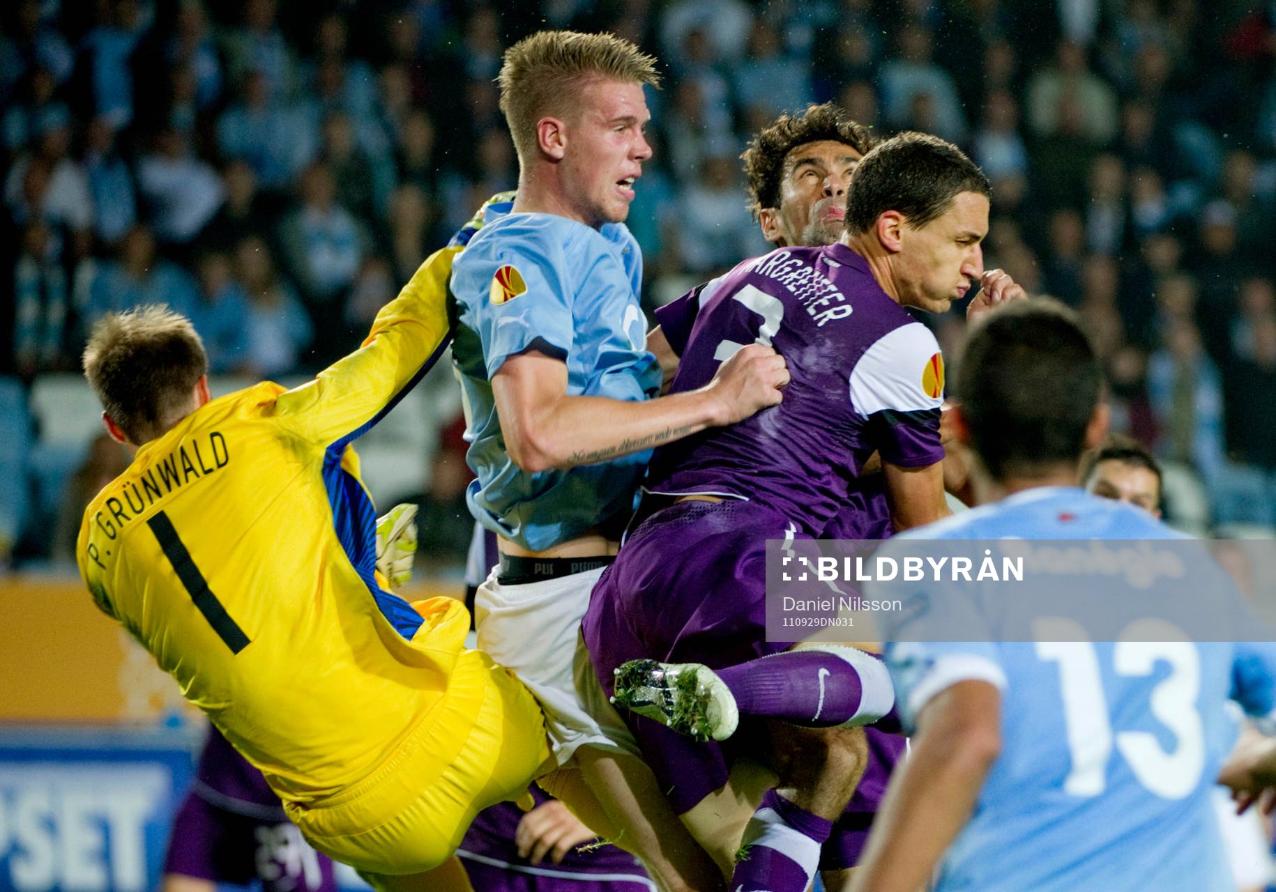 Pontus Jansson, Malmö och Pascal Grünwald, målvakt