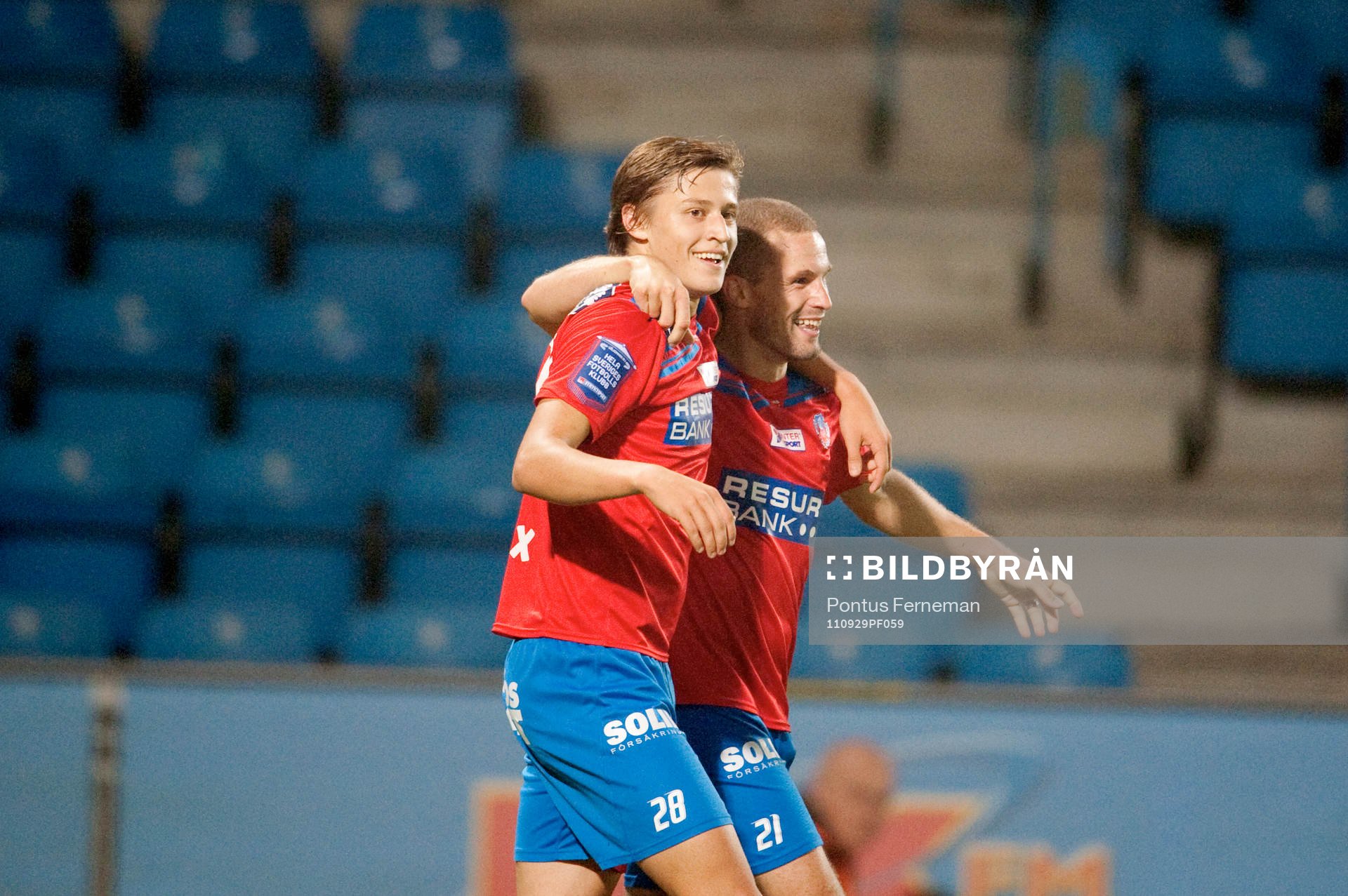 Simon Thern, Christoffer Andersson, Helsingborg, jubel, 2-0