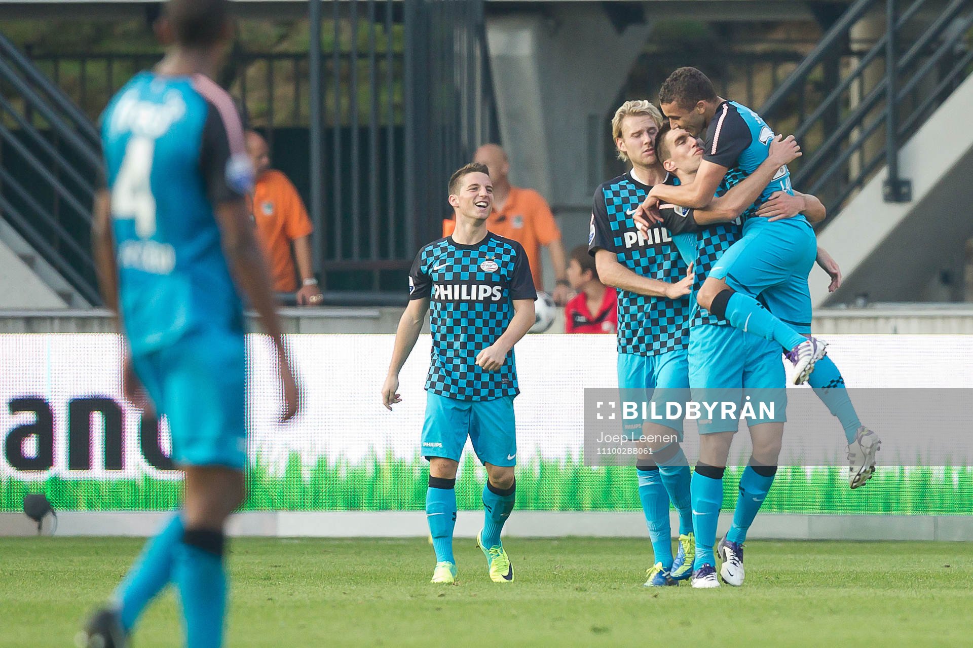 Jubel i PSV, Zakaria Labyad, Ola Toivonen, Kevin Strootman,