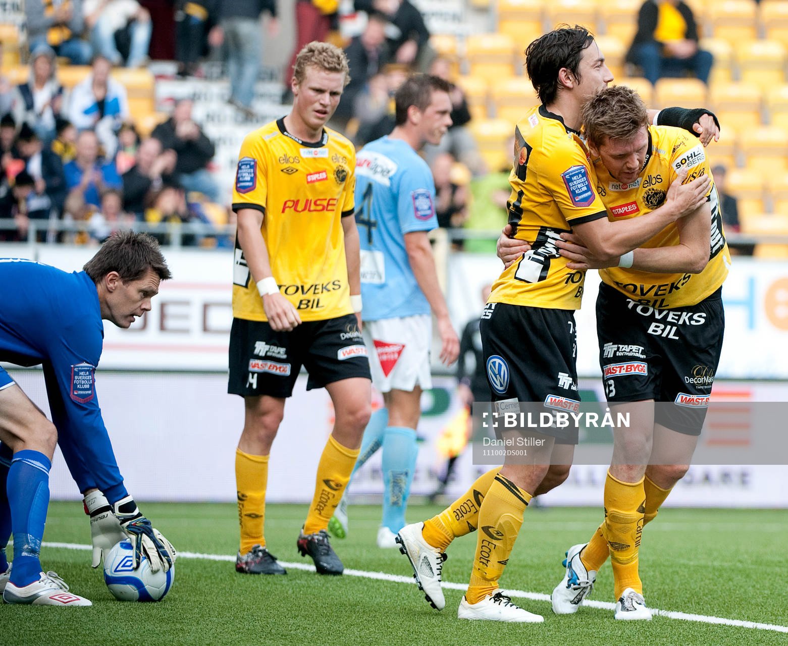David Elm, Elfsborg, gör 2-0, jubel