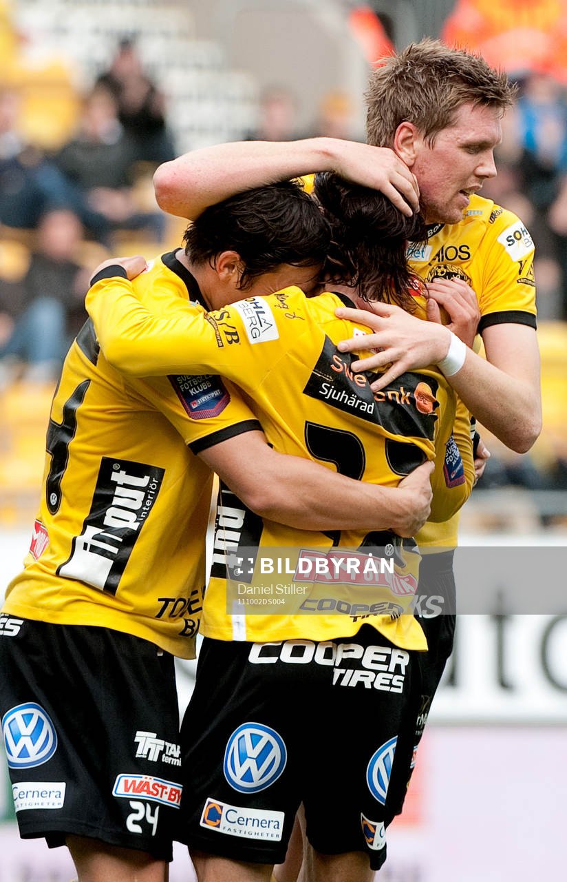 David Elm, Elfsborg, gör 2-0, jubel, glädje