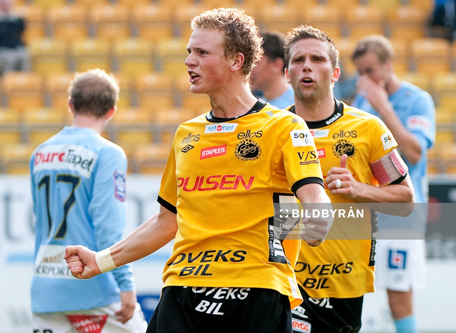 Oskar Hiljemark, Elfsborg, gör 3-0, jubel