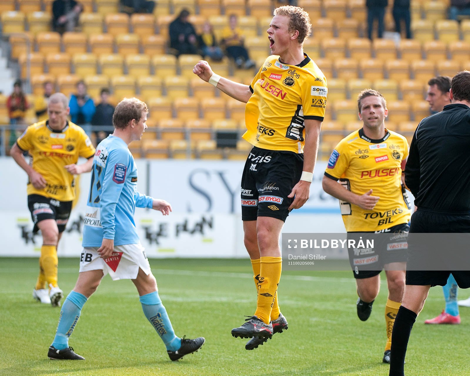Oskar Hiljemark, Elfsborg, gör 3-0, jubel