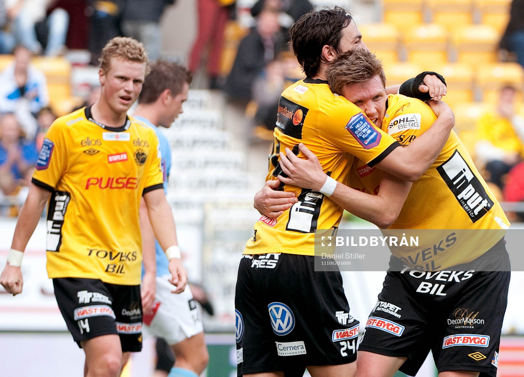 David Elm, Elfsborg, gör 2-0, jubel, glädje, kram