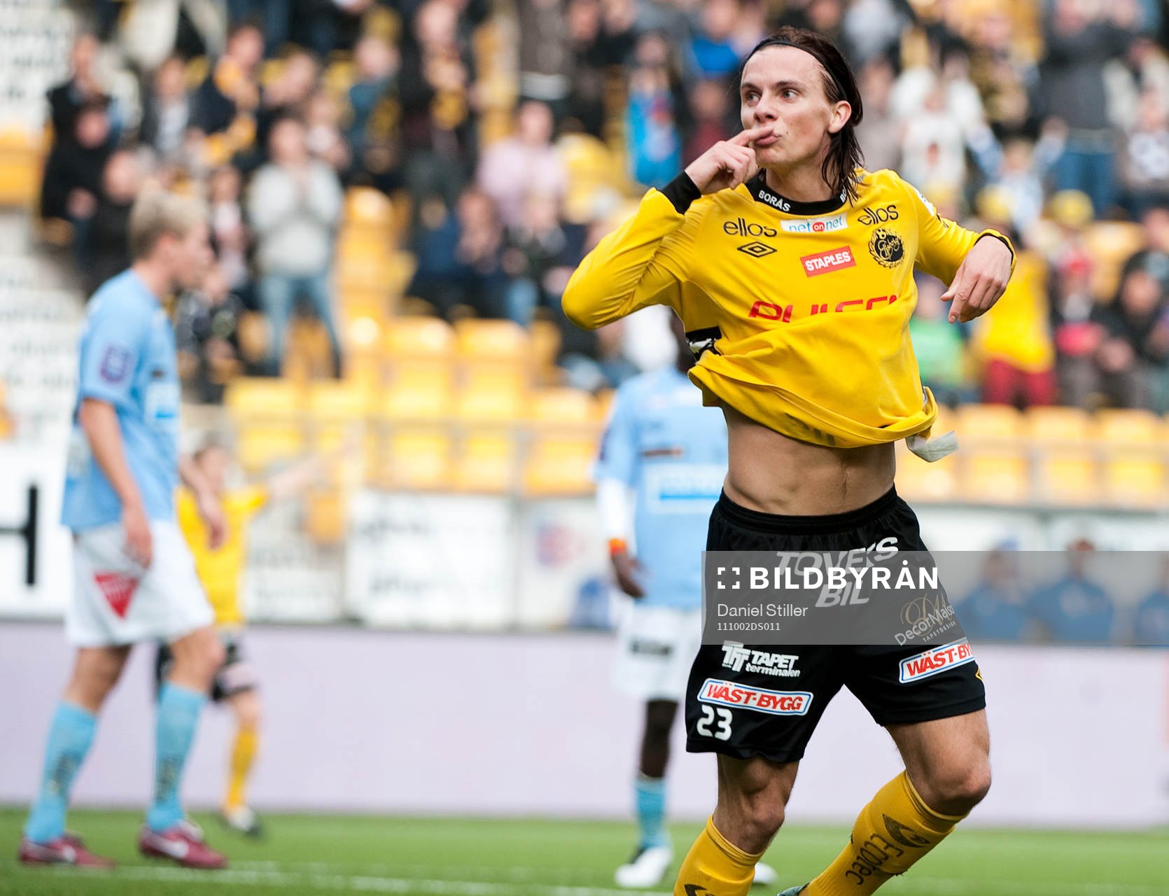 Niklas Hult,  Elfsborg, gör 1-0, jubel