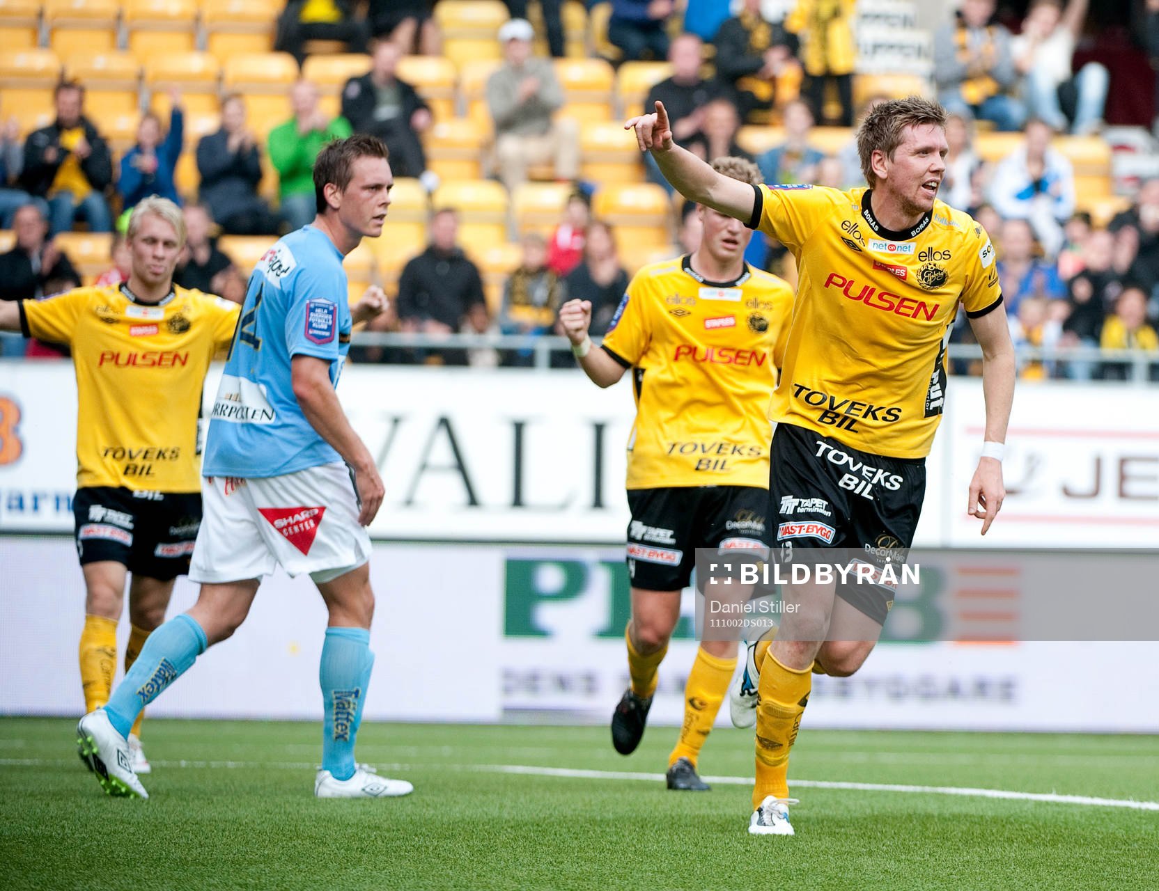 David Elm, Elfsborg, gör 2-0, jubel