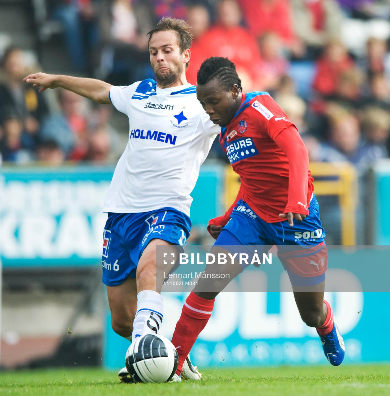 Mattias Florén, Norrköping, och May Mahlangu, Helsingborg