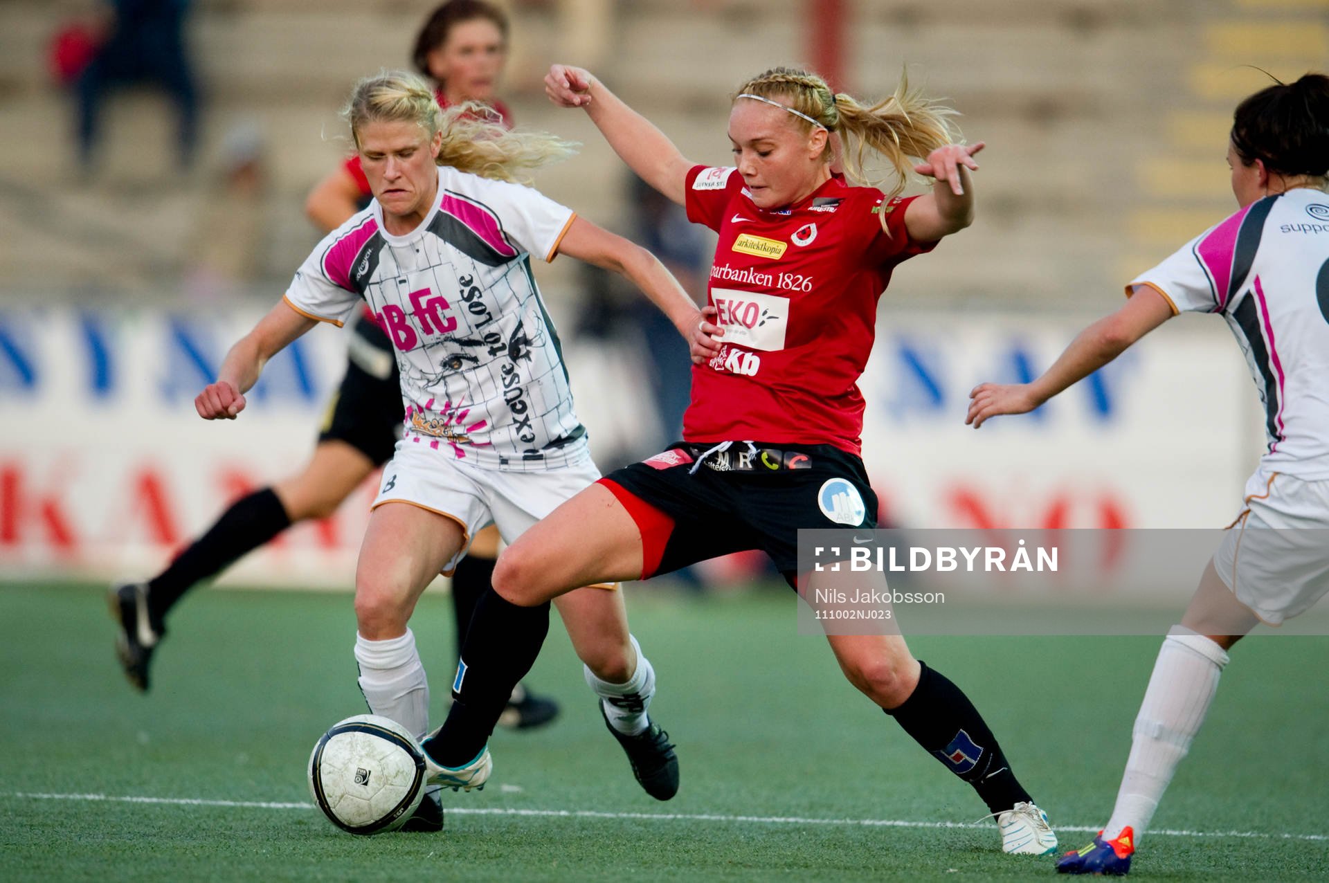 Frida Nordin, LDB Malmö, Margret Lara Vidarsdottir,