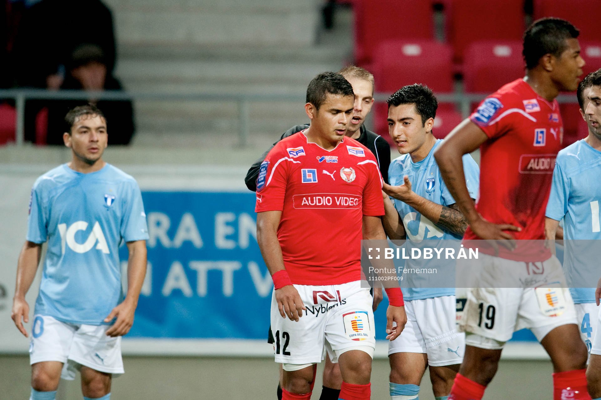 Jiloan Hamad, Malmö FF, Joakim Flink, domare