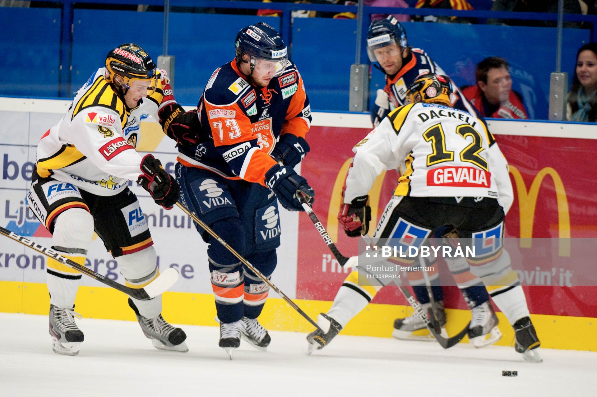 Niclas Andersén, Brynäs, Mike Iggulden, Växjö, Andreas