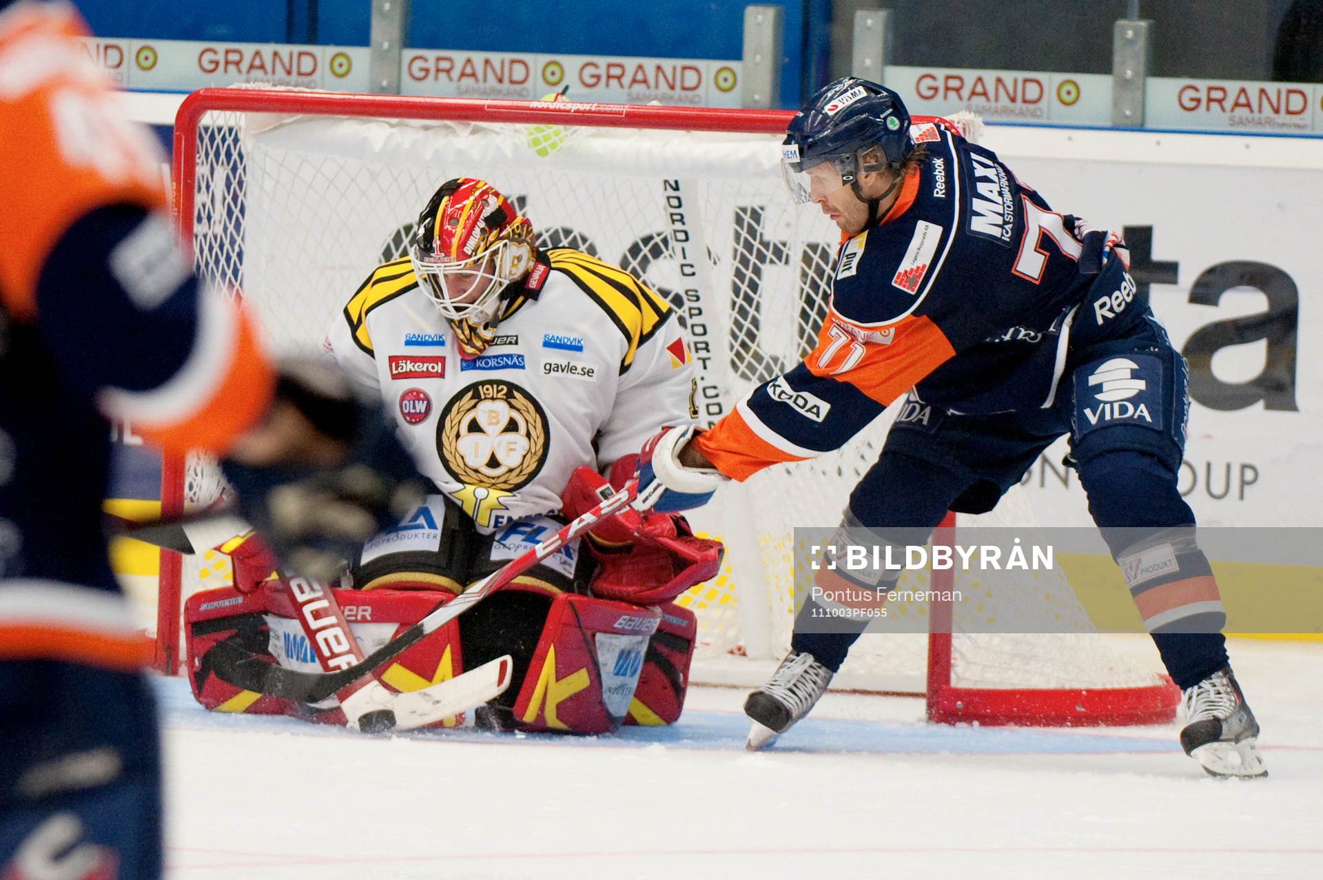 Niklas Svedberg, målvakt, Brynäs, Tommi Kallio, Växjö