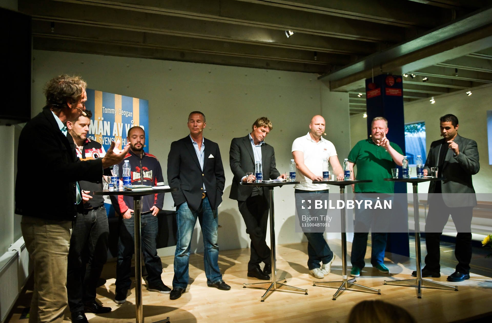 Från vänster: Lennart Ekdahl, Macus Birro, Victor Capel,