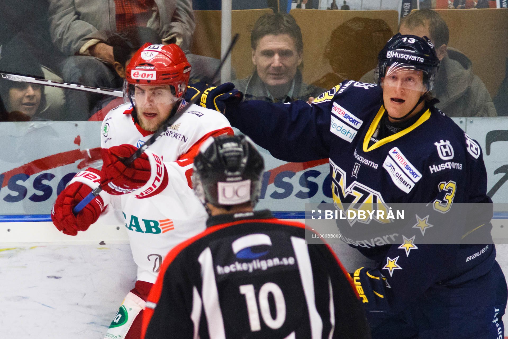 Oscar Sundh, HV71 och förre HV71-spelaren Nichlas Torp,