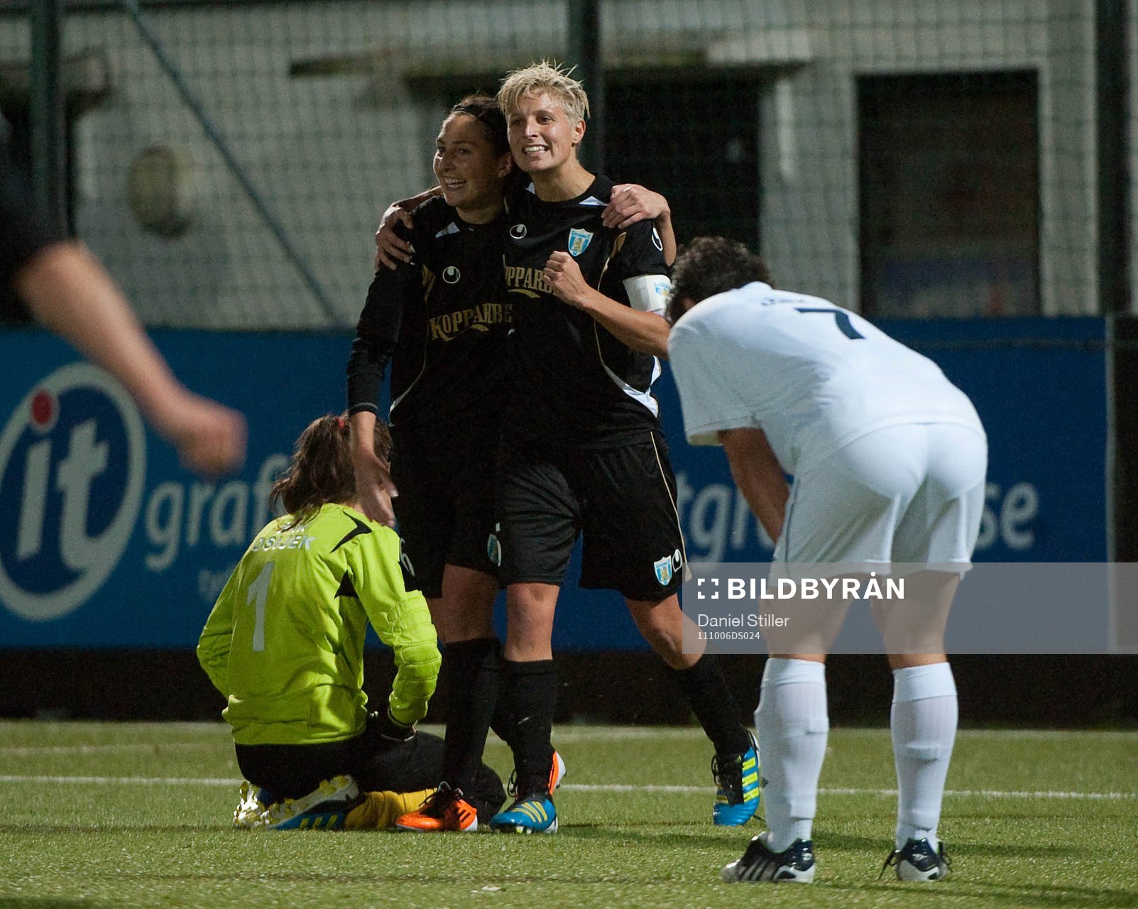 Anna Ahlstrand, Göteborg, gör 2-0, jubel Lisa Ek