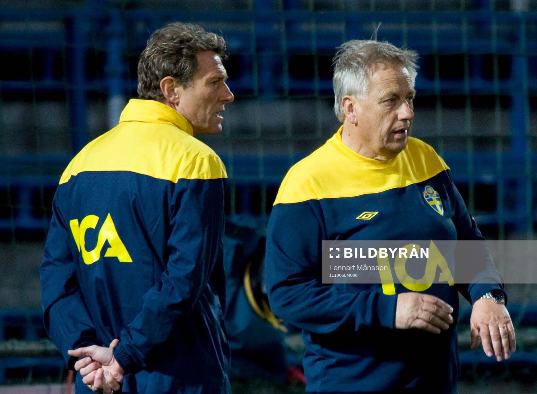 Håkan Ericson och Tommy Söderberg, förbundskapten