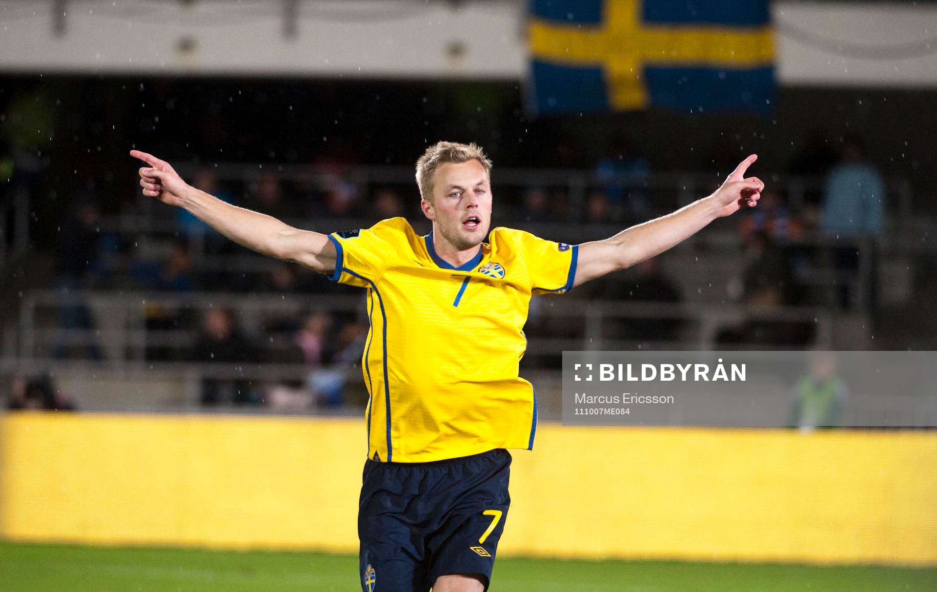 Sebastian Larsson, Sverige, jubel