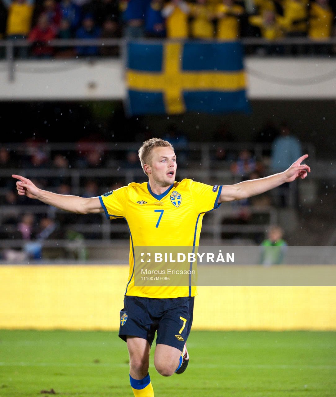  Sebastian Larsson, Sverige jubel.