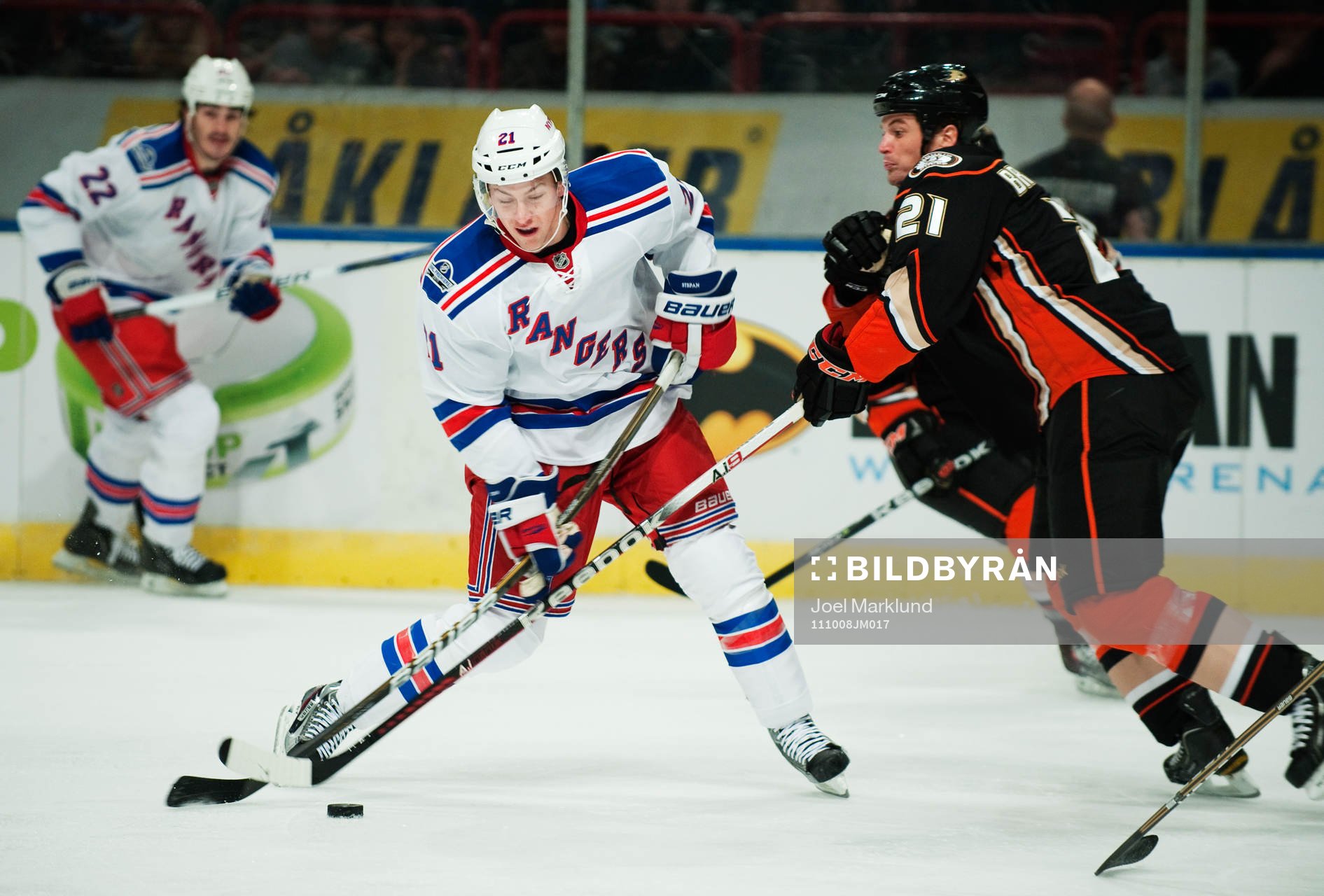 Derek Stepan, New York Rangers, utmanas av Sheldon