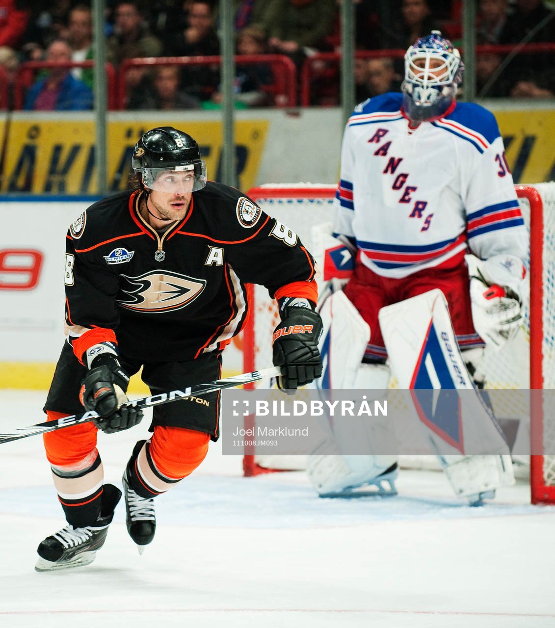 Teemu Selänne, Anaheim Ducks, och Henrik Lundqvist,