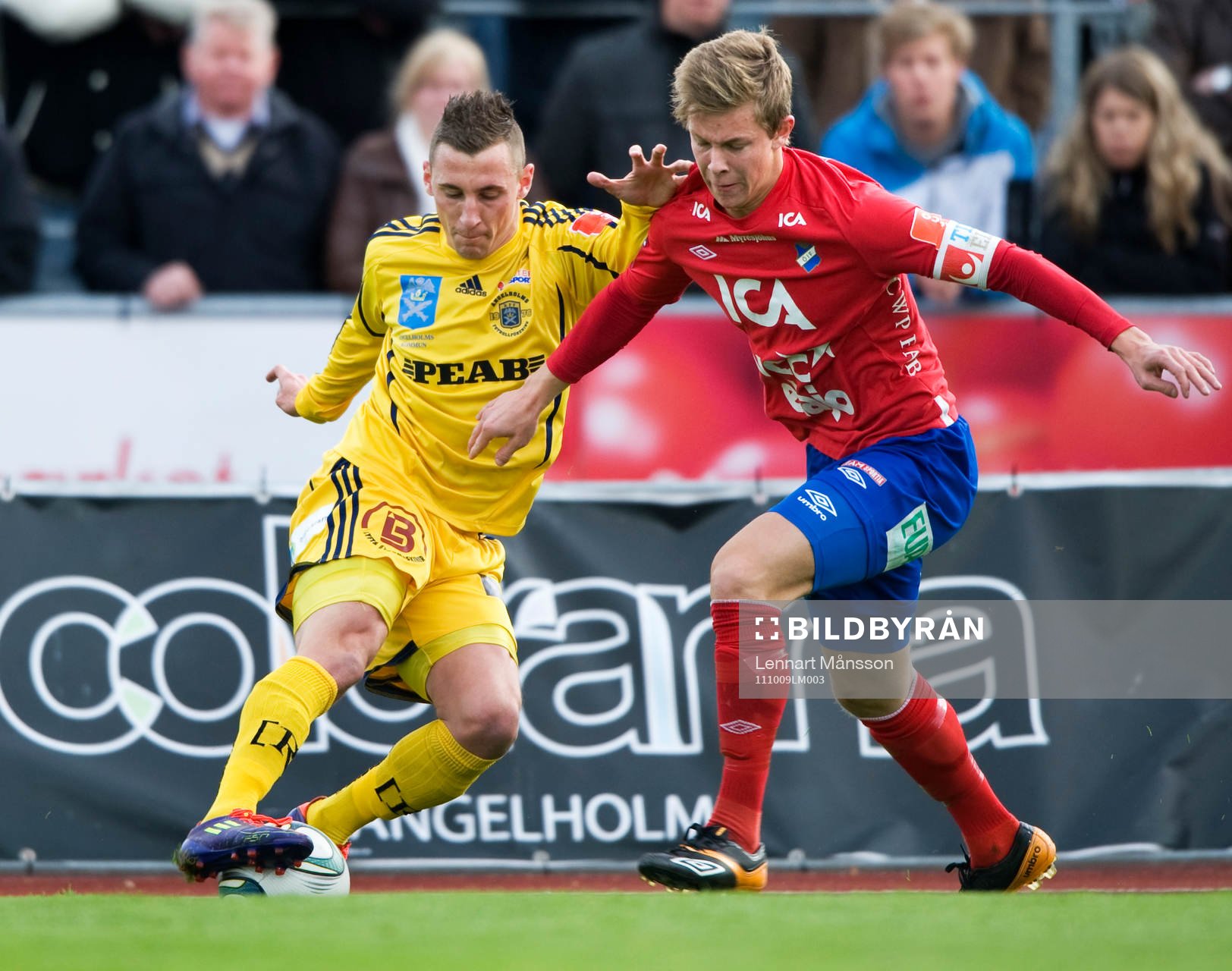 Matchvinnaren Martin Andersen, Ängelholm och Emil Kraft,