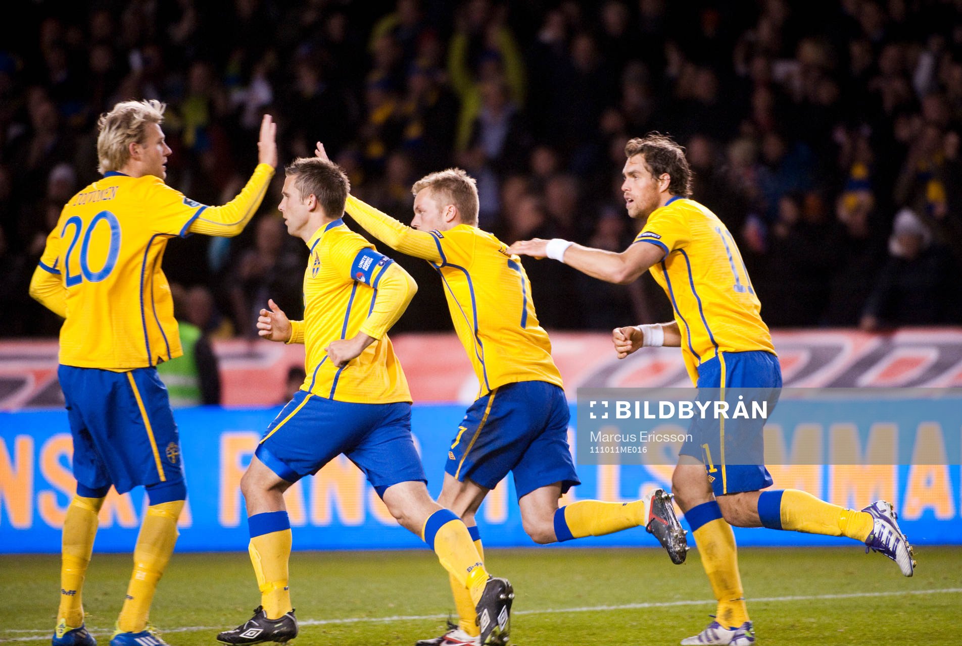 Ola Toivonen, Anders Svensson, Sebastian Larsson och Johan