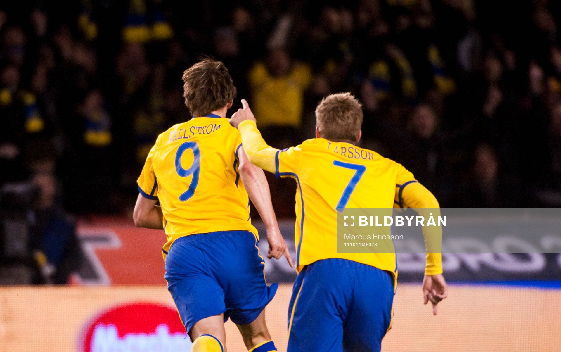 Kim Källström och Sebastian Larsson, Sverige (Jubel)