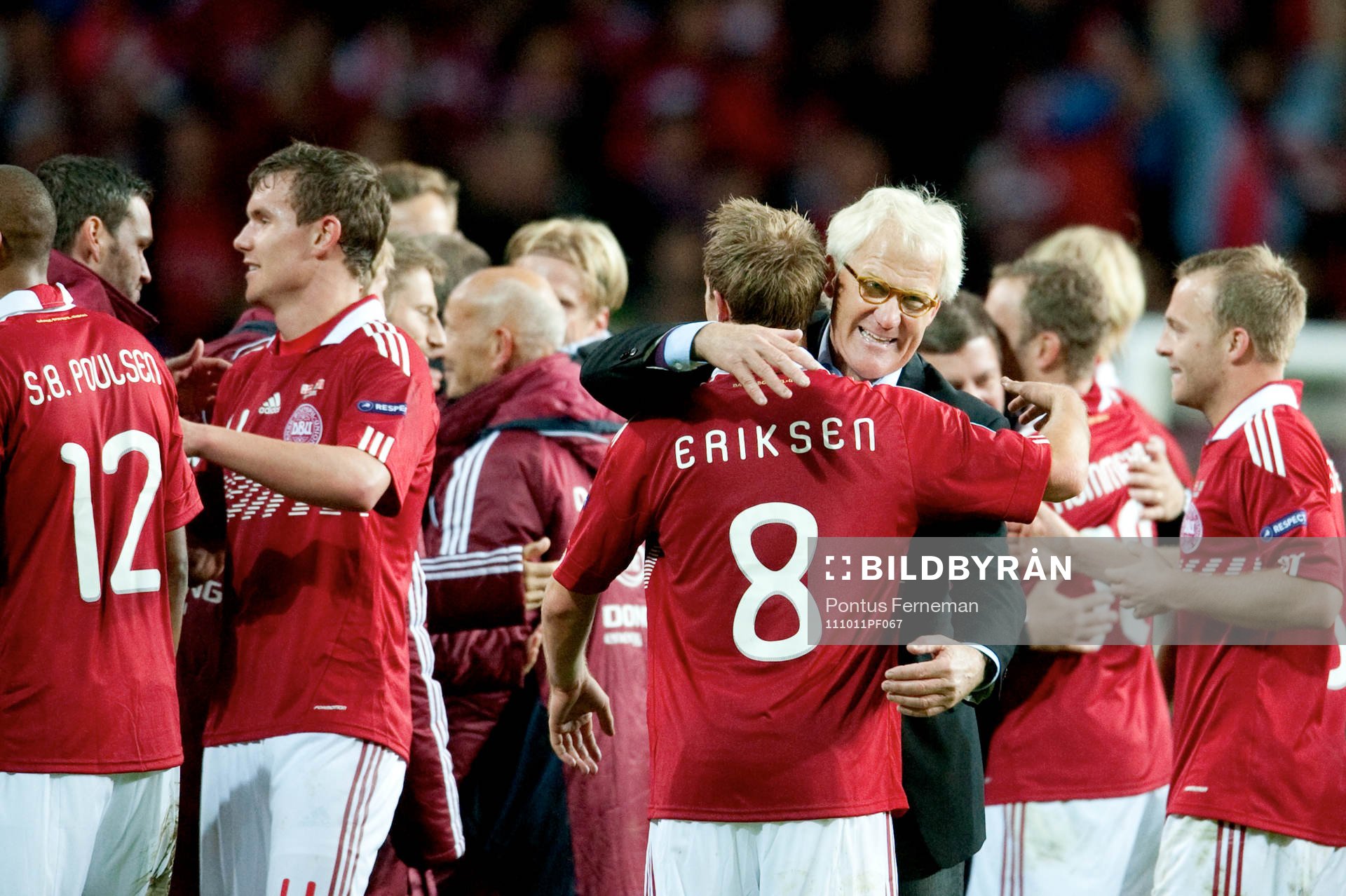 Christian D Eriksen, Morten Olsen, förbundskapten,