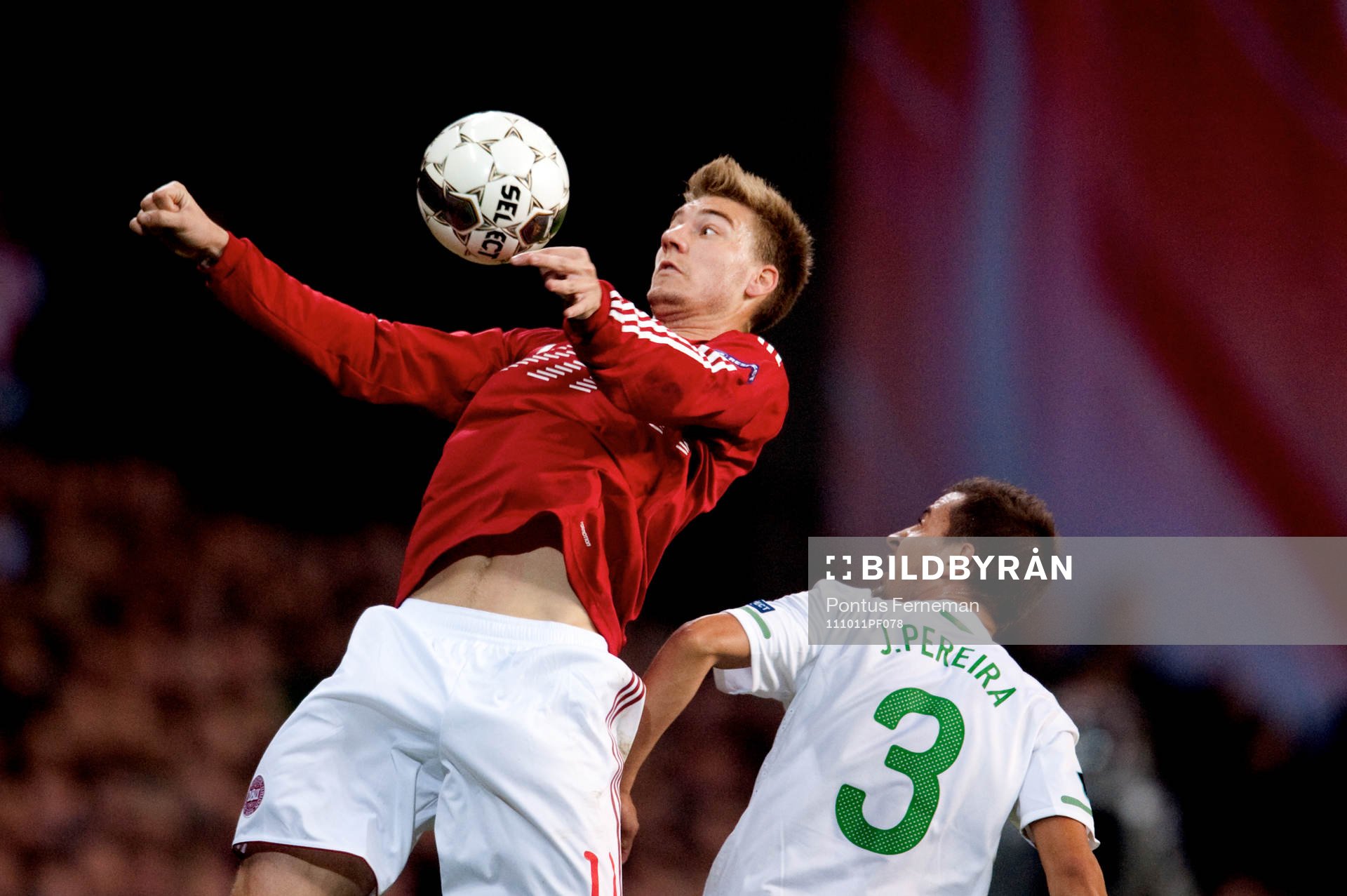 Niklas Bendtner, Danmark, Joao Periera, Portugal