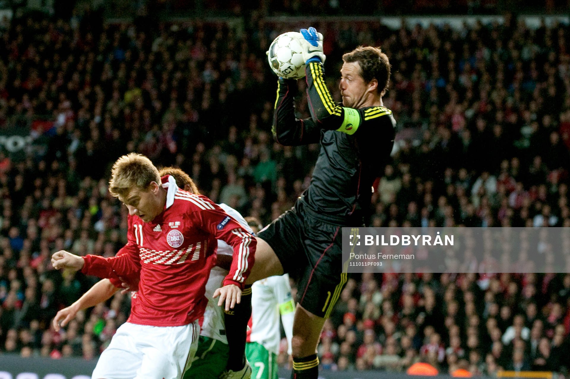 Niklas Bendtner, Thomas Sörensen, målvakt, Danmark