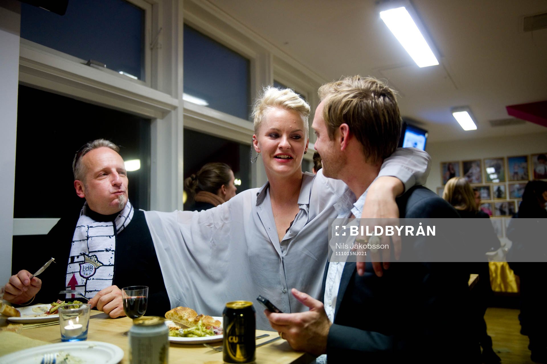  Guldfest för LDB Malmö, Nilla Fischer, Martin Sjögren, tränare. Svenska Mästare 2011, SM-guld.
