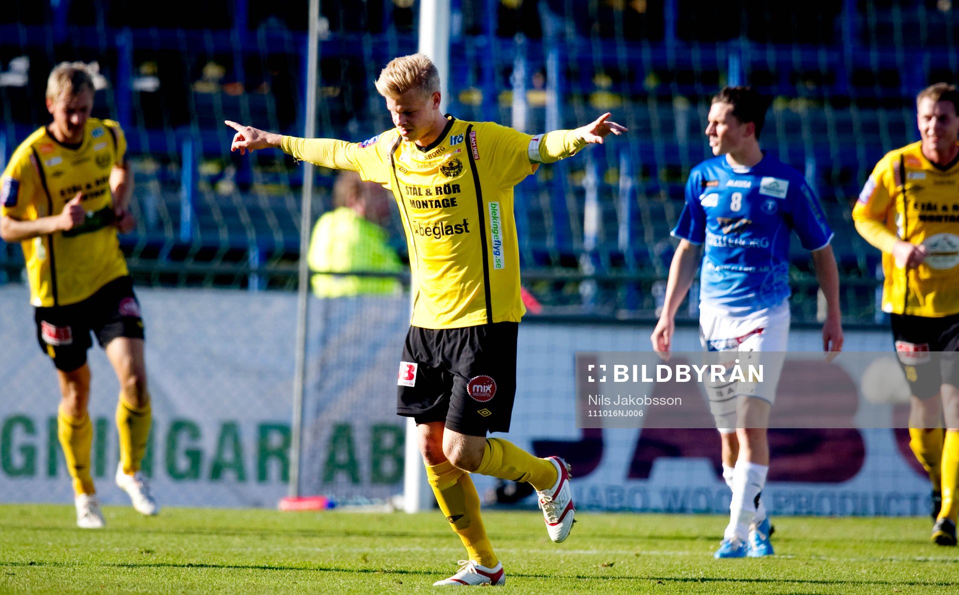  David Löfquist, Mjällby jubel.