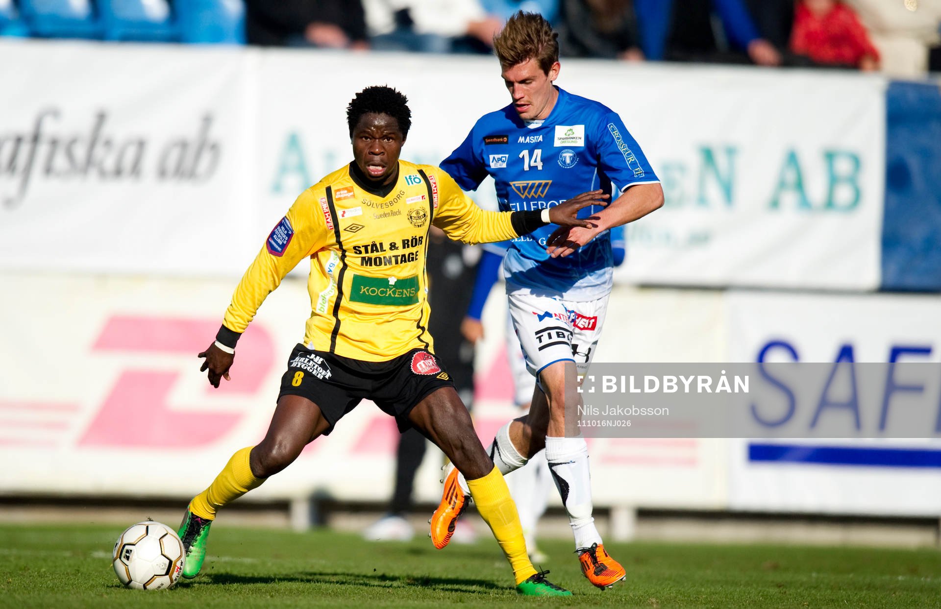 Patrick Osiako, Mjällby, Andreas Grahm, Trelleborg